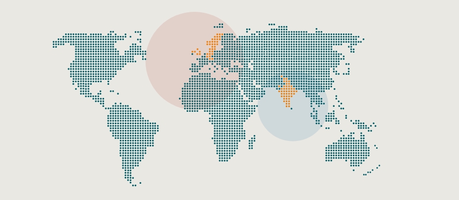 Our offices world map